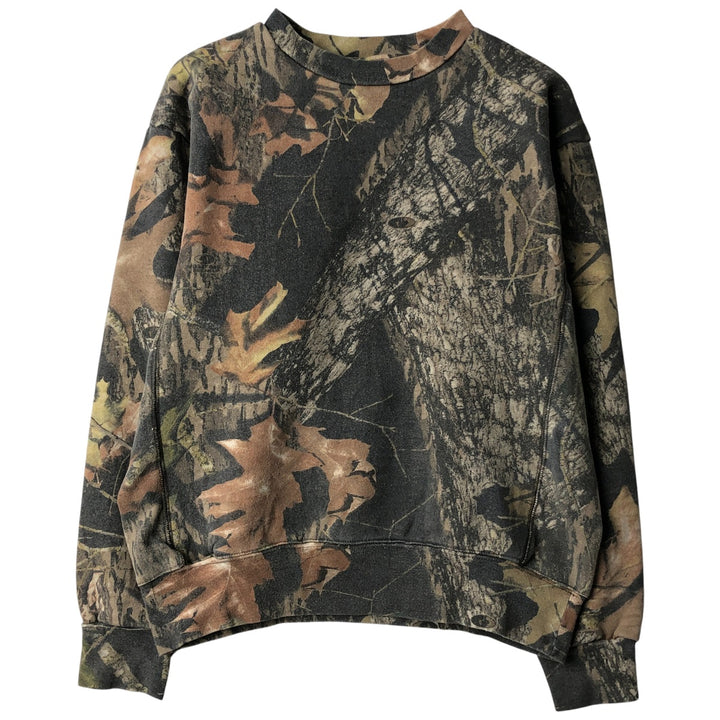 RED HEAD Camouflage Pattern Realtree Camo Sweatshirt, Men's Size Small cotton Khaki type Vintage Second Hand