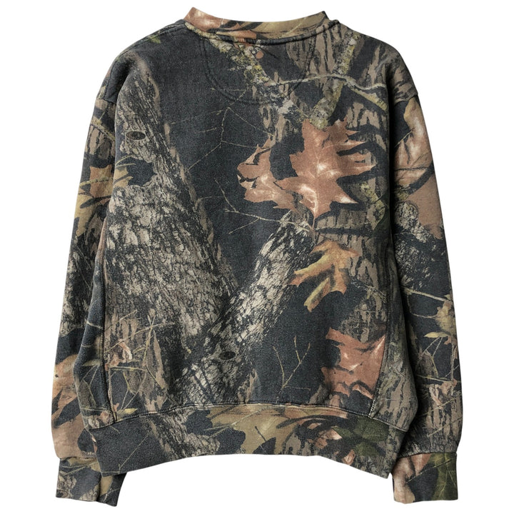 RED HEAD Camouflage Pattern Realtree Camo Sweatshirt, Men's Size Small cotton Khaki type Vintage Second Hand
