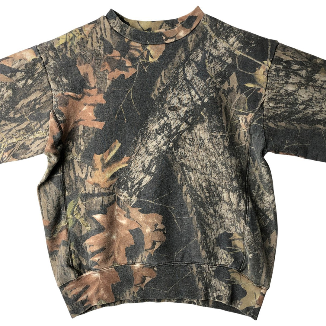 RED HEAD Camouflage Pattern Realtree Camo Sweatshirt, Men's Size Small cotton Khaki type Vintage Second Hand