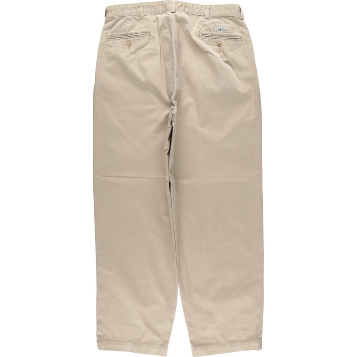 Ralph Lauren Polo Ralph Lauren Two-pleat Chino Pants for Men, W34 equivalent cotton Beige type Vintage Second Hand