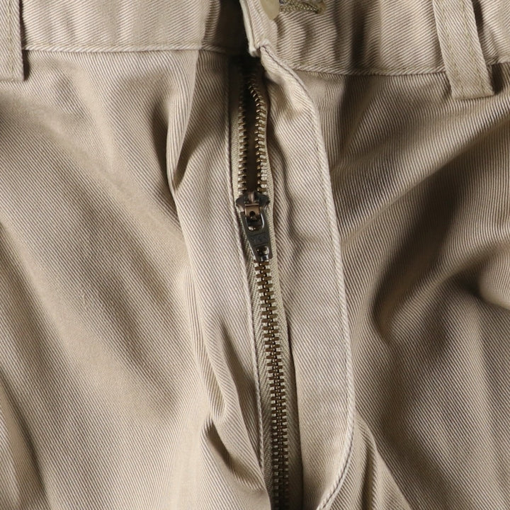 Ralph Lauren Polo Ralph Lauren Two-pleat Chino Pants for Men, W34 equivalent cotton Beige type Vintage Second Hand