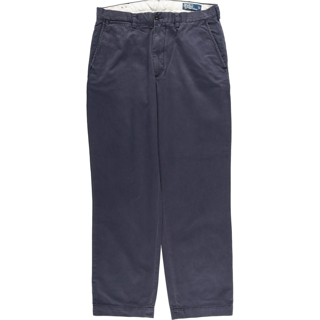 Ralph Lauren POLO by Ralph Lauren Chino Pants Men's W32 equivalent cotton navy blue type Vintage Second Hand