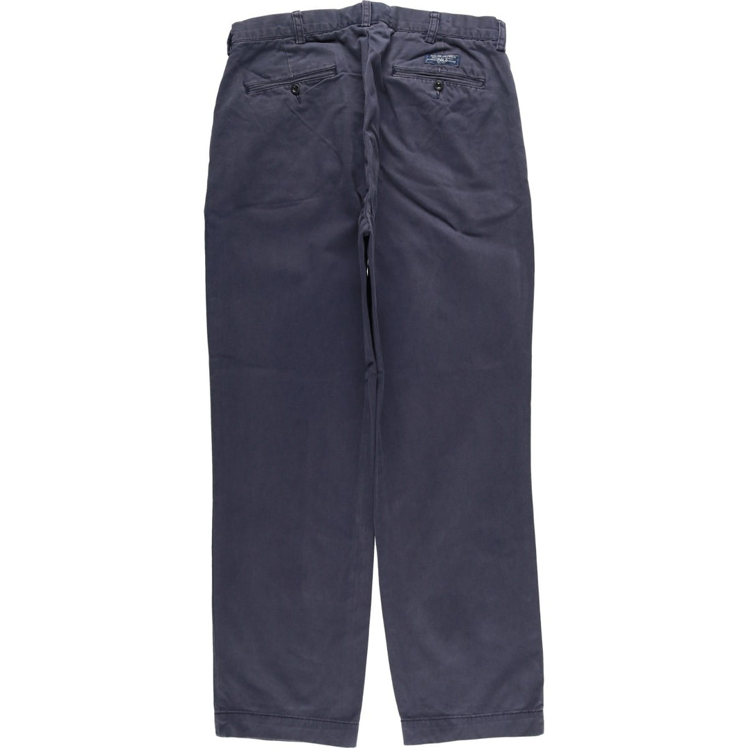 Ralph Lauren POLO by Ralph Lauren Chino Pants Men's W32 equivalent cotton navy blue type Vintage Second Hand