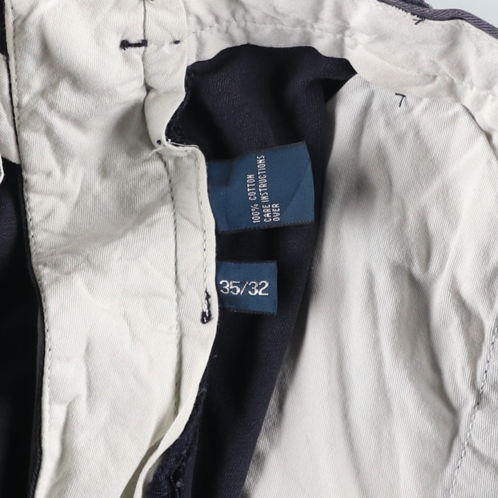 Ralph Lauren POLO by Ralph Lauren Chino Pants Men's W32 equivalent cotton navy blue type Vintage Second Hand