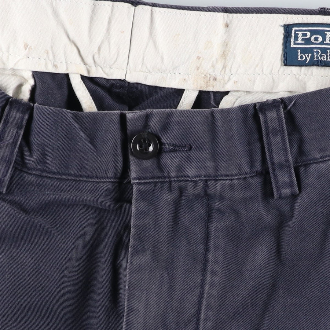 Ralph Lauren POLO by Ralph Lauren Chino Pants Men's W32 equivalent cotton navy blue type Vintage Second Hand
