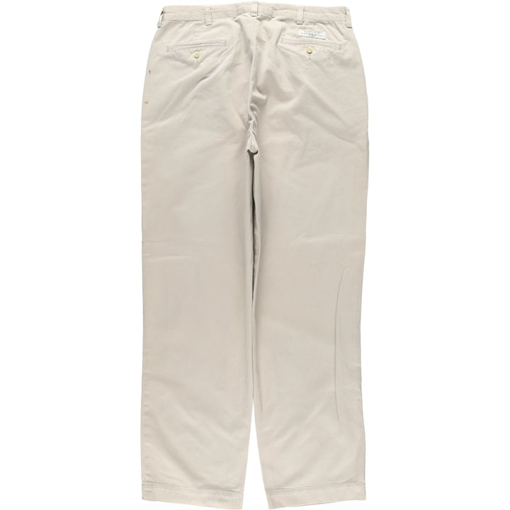 Ralph Lauren POLO by Ralph Lauren ANDREW PANT Two-pleat chino pants for men, equivalent to W34 cotton Beige type Vintage Second Hand