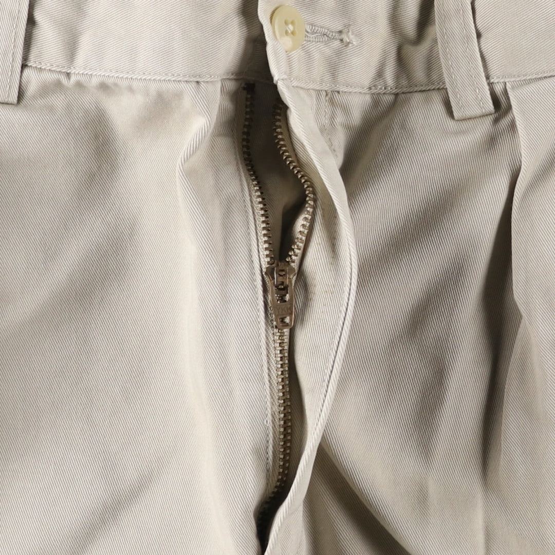 Ralph Lauren POLO by Ralph Lauren ANDREW PANT Two-pleat chino pants for men, equivalent to W34 cotton Beige type Vintage Second Hand