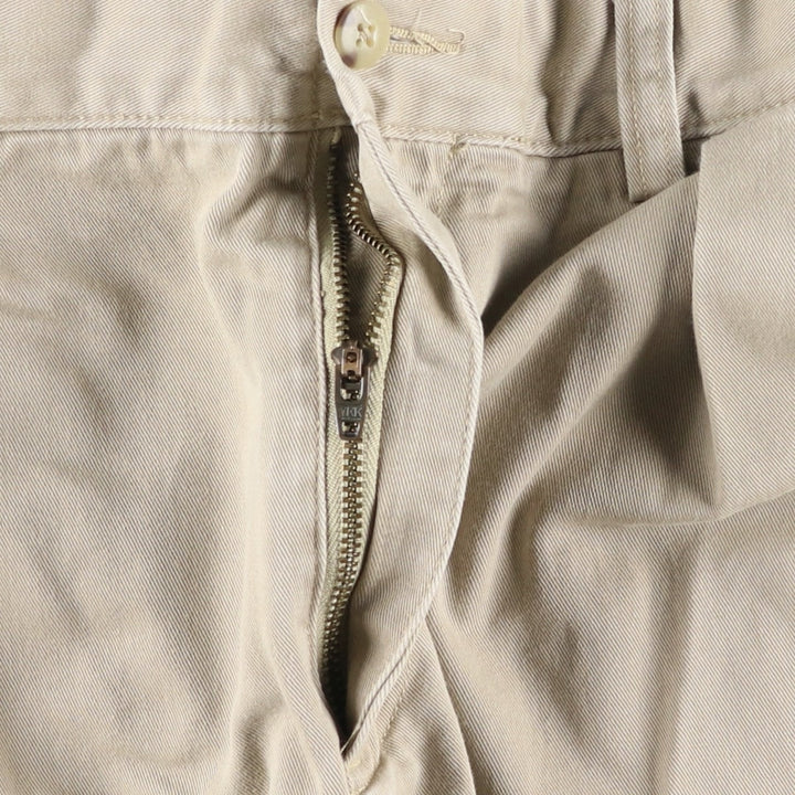 Ralph Lauren POLO by Ralph Lauren ETHAN PANT, two-pleat chino pants, men's size W33 cotton Beige type Vintage Second Hand