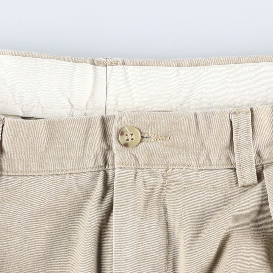 Ralph Lauren POLO by Ralph Lauren ETHAN PANT, two-pleat chino pants, men's size W33 cotton Beige type Vintage Second Hand