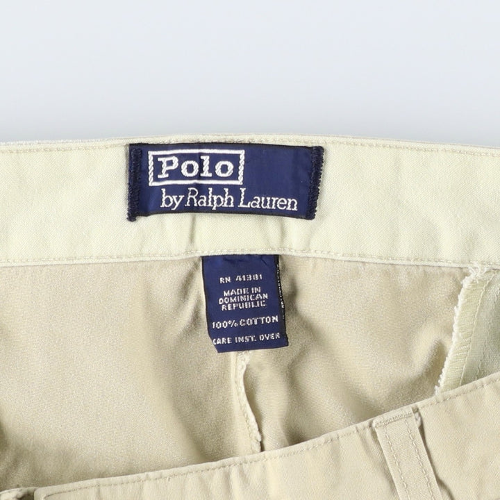 Ralph Lauren POLO by Ralph Lauren Two-pleat Chino Pants for Men, W36 cotton Beige type Vintage Second Hand