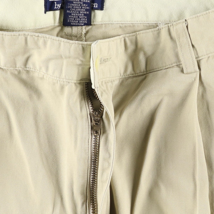 Ralph Lauren POLO by Ralph Lauren Two-pleat Chino Pants for Men, W36 cotton Beige type Vintage Second Hand