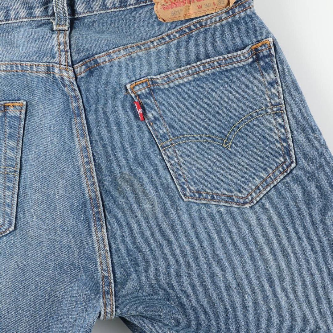 Levi's 501 straight denim pants for men, equivalent to w31 cotton blue type Vintage Second Hand