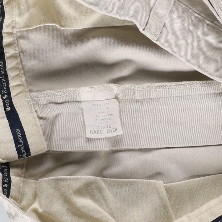 Ralph Lauren Polo Ralph Lauren Chino Pants, Men's Size W31 (approx.) cotton Beige type Vintage Second Hand