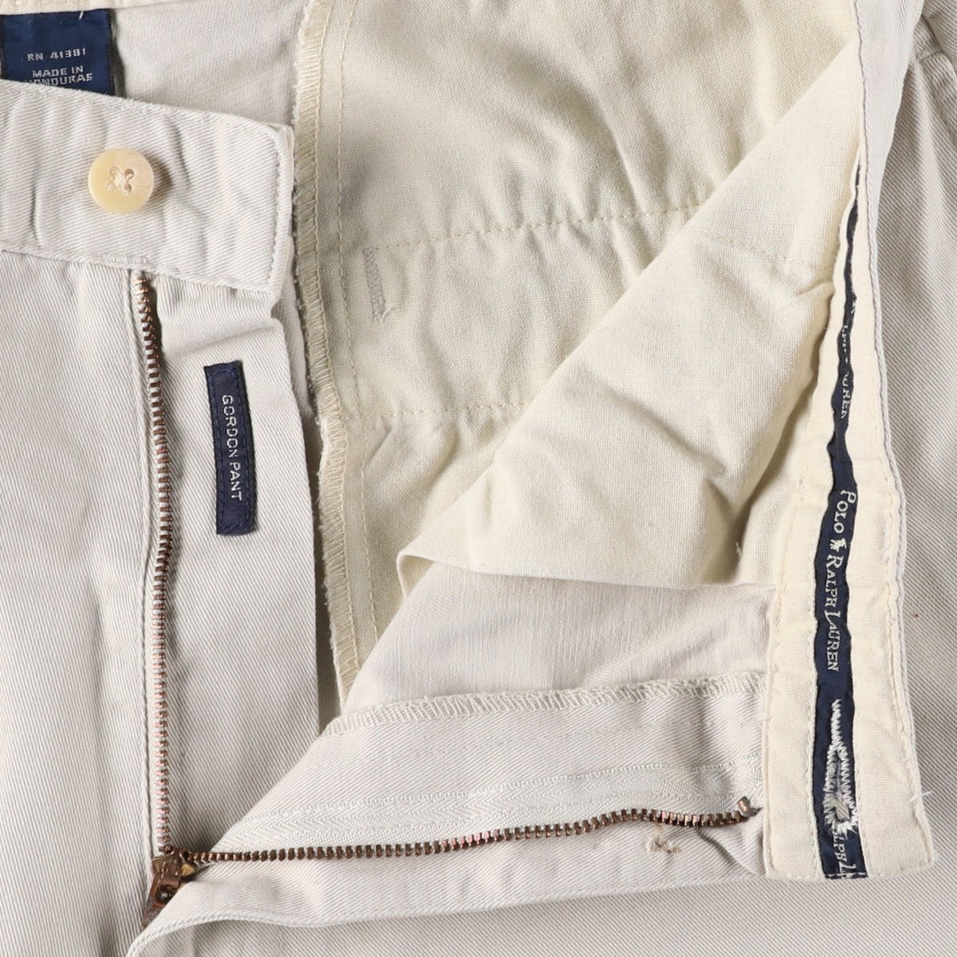 Ralph Lauren Polo Ralph Lauren Chino Pants, Men's Size W31 (approx.) cotton Beige type Vintage Second Hand