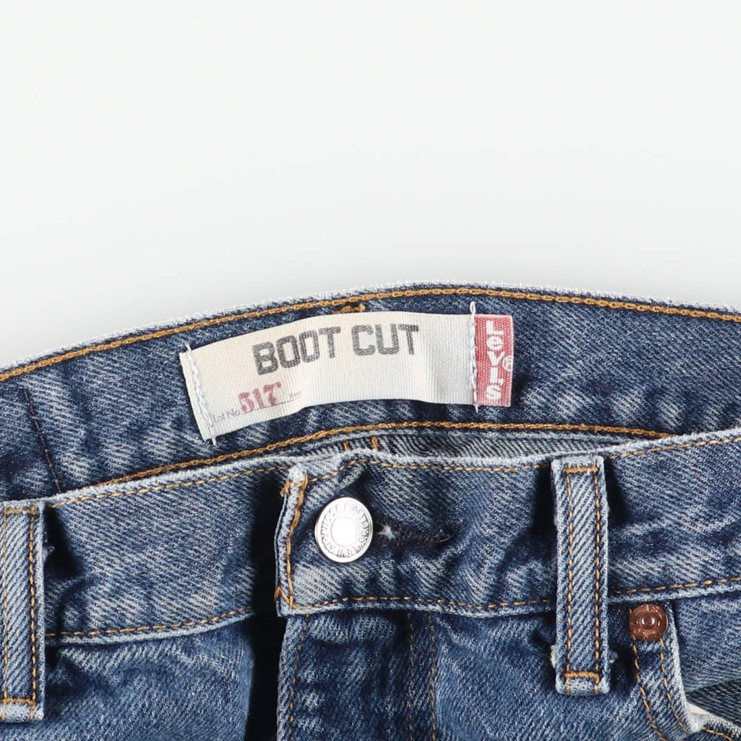 Levi's 517 BOOT CUT Bootcut denim pants for men, size w32 cotton blue type Vintage Second Hand