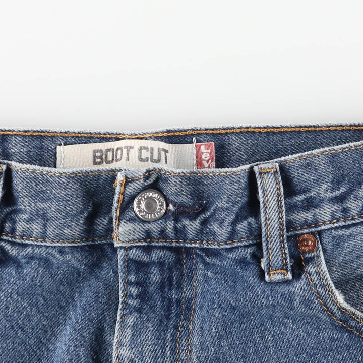 Levi's 517 BOOT CUT Bootcut denim pants for men, size w32 cotton blue type Vintage Second Hand