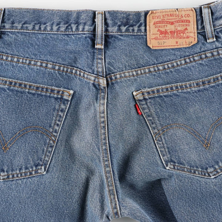 Levi's 517 BOOT CUT Bootcut denim pants for men, size w32 cotton blue type Vintage Second Hand