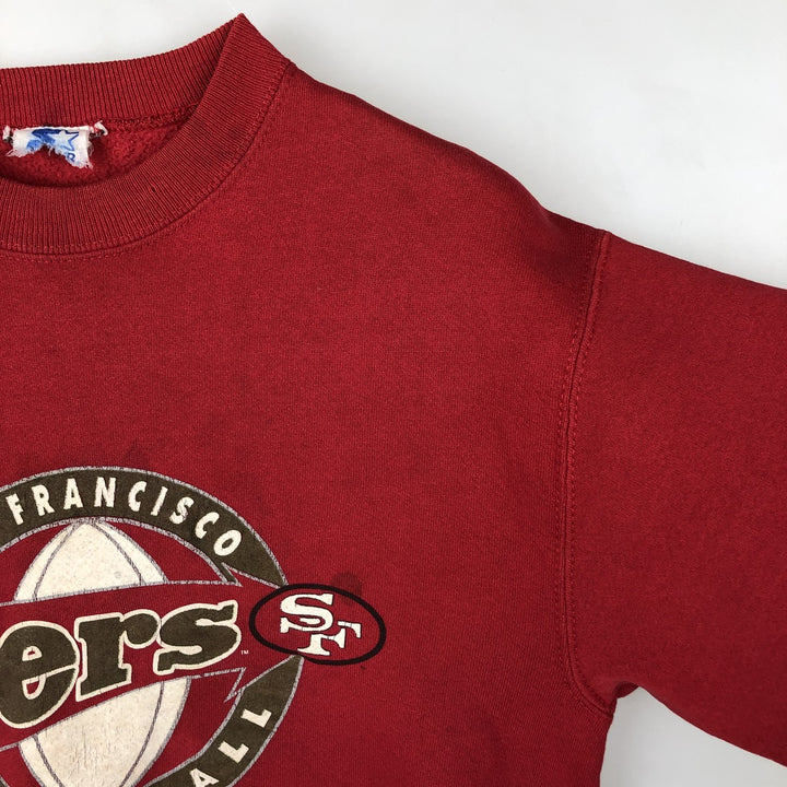 Vintage 90'S NFL San Francisco 49ers printed sweatshirt, size L, men's unclear red type Vintage Second Hand