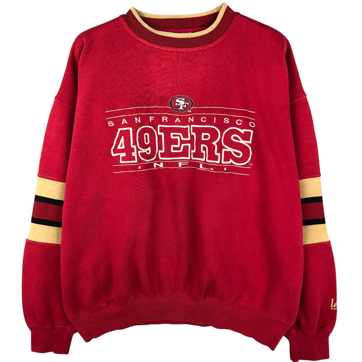 90'S Lee SPORT NFL San Francisco 49ers Sweatshirt, Men's Size XL unclear red type Vintage Second Hand