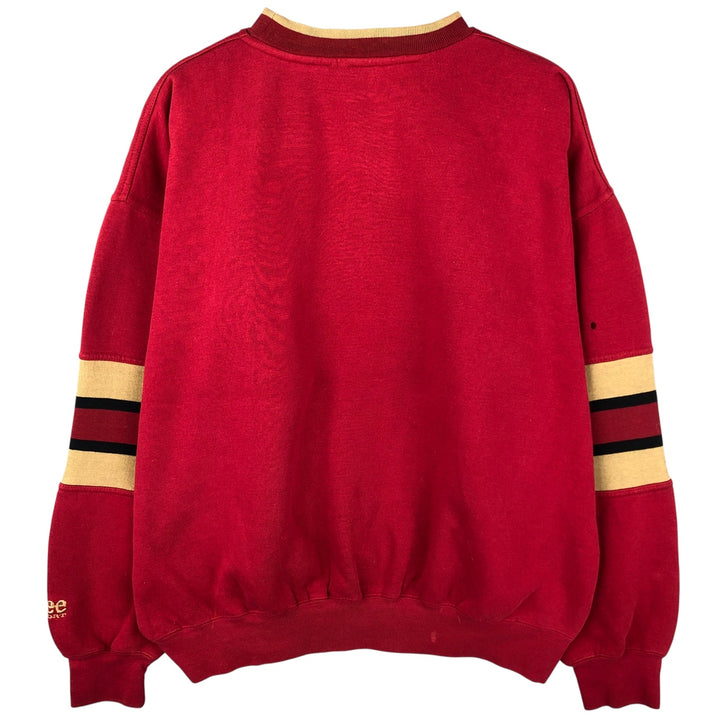 90'S Lee SPORT NFL San Francisco 49ers Sweatshirt, Men's Size XL unclear red type Vintage Second Hand