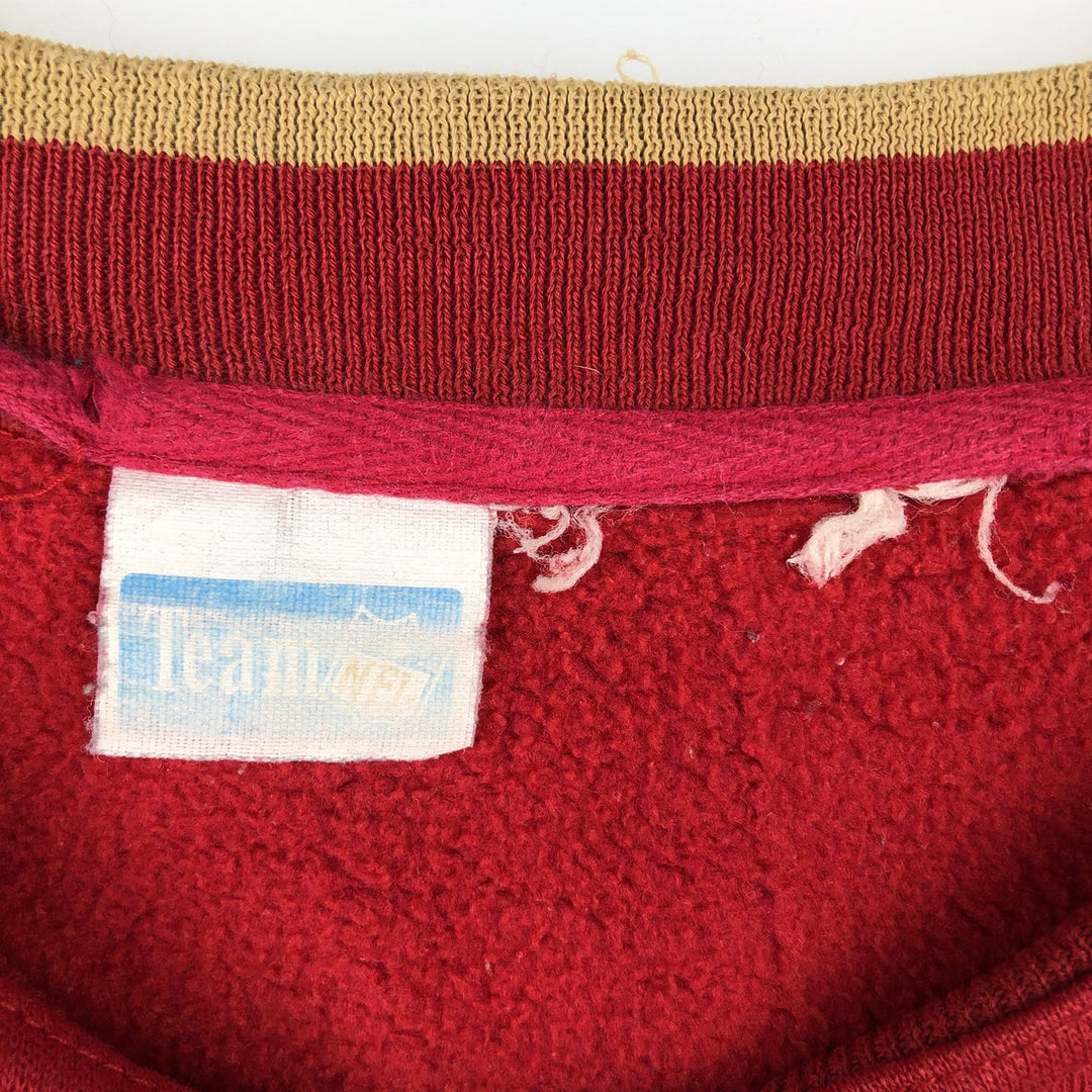 90'S Lee SPORT NFL San Francisco 49ers Sweatshirt, Men's Size XL unclear red type Vintage Second Hand