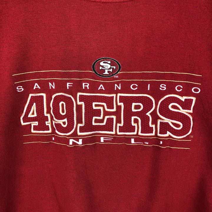 90'S Lee SPORT NFL San Francisco 49ers Sweatshirt, Men's Size XL unclear red type Vintage Second Hand
