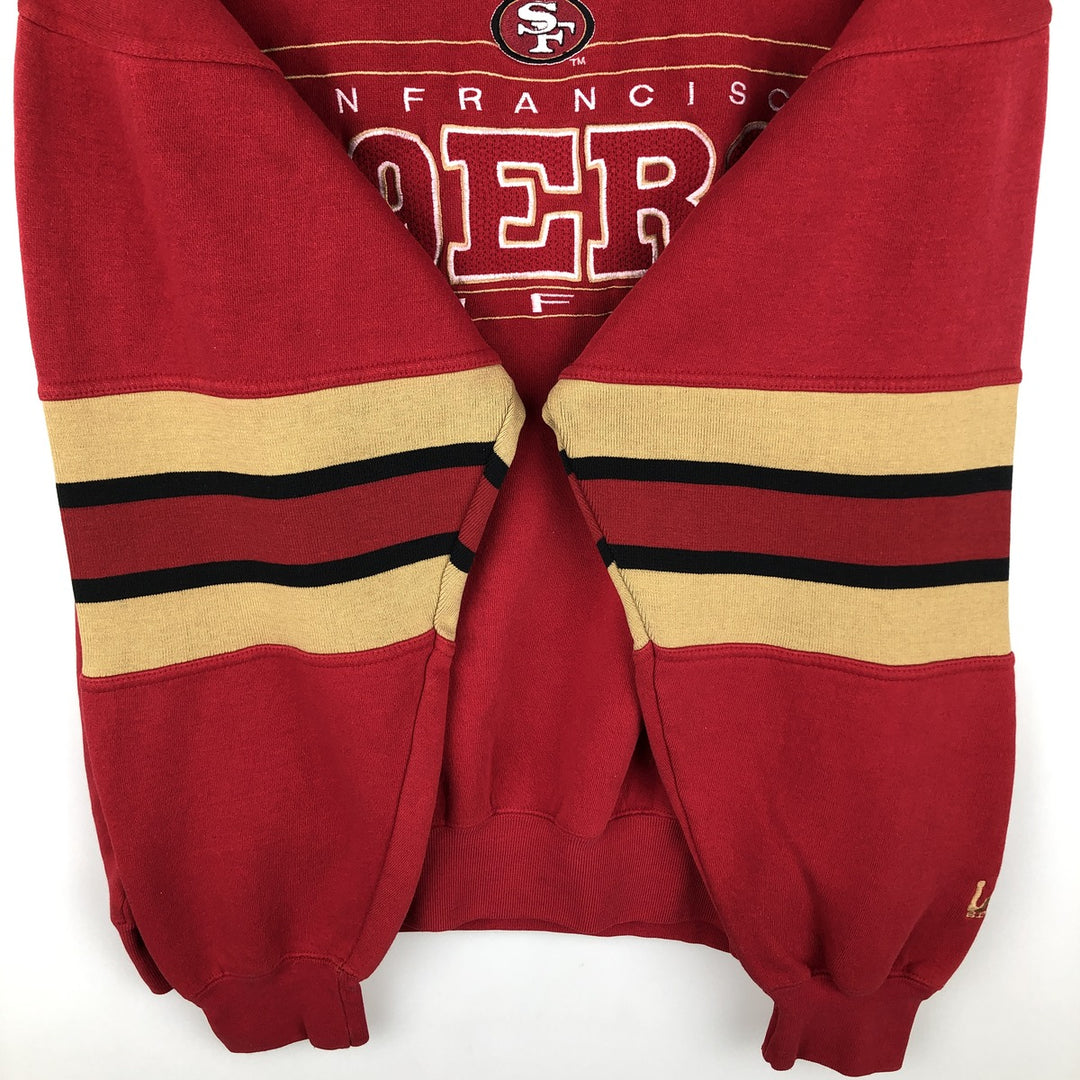 90'S Lee SPORT NFL San Francisco 49ers Sweatshirt, Men's Size XL unclear red type Vintage Second Hand