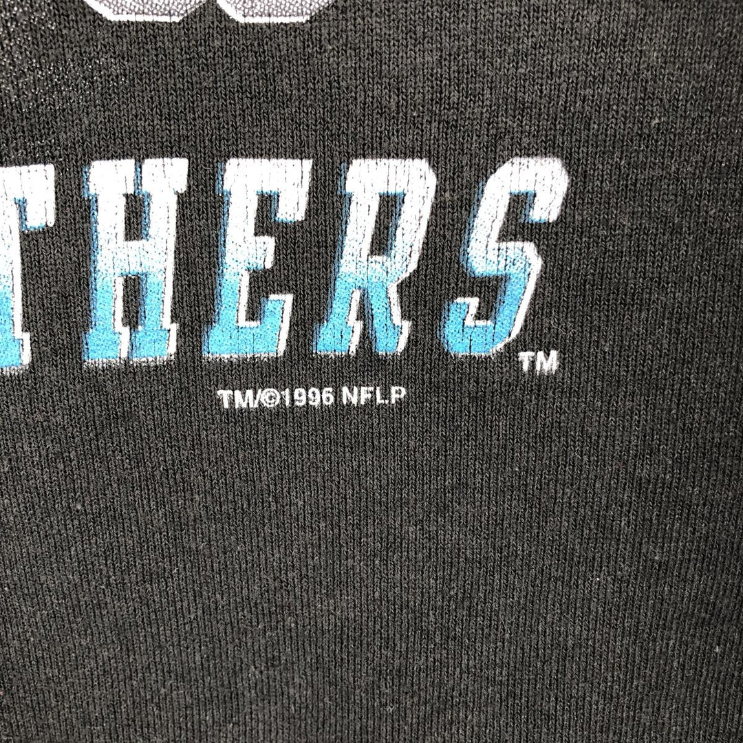 Vintage 90'S SALEM NFL Carolina Panthers Print Sweatshirt, Made in USA, Men's Size XL cotton black type Vintage Second Hand