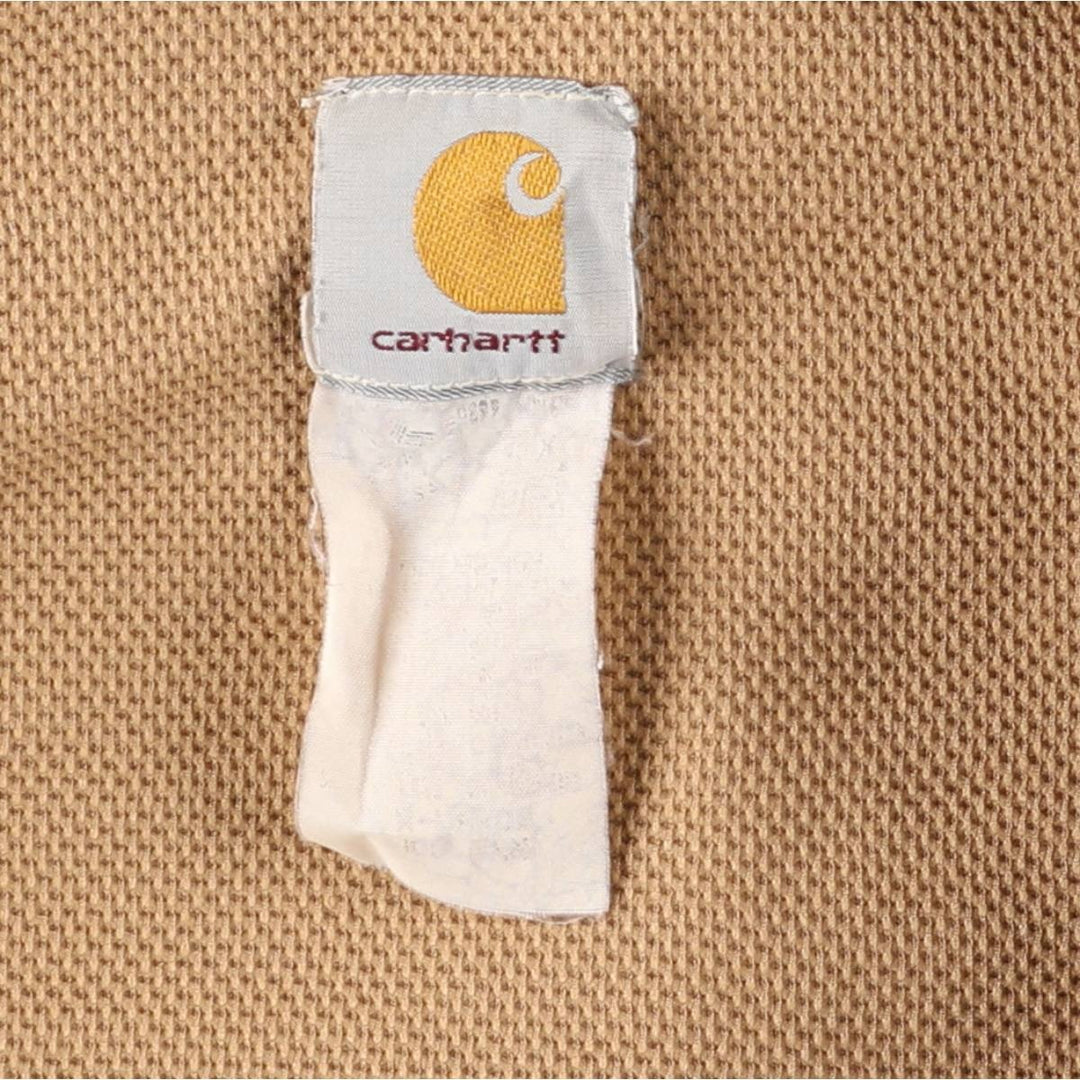 Carhartt Active Jacket Duck Full Zip Hoodie Men's XL unclear Beige type Vintage Second Hand
