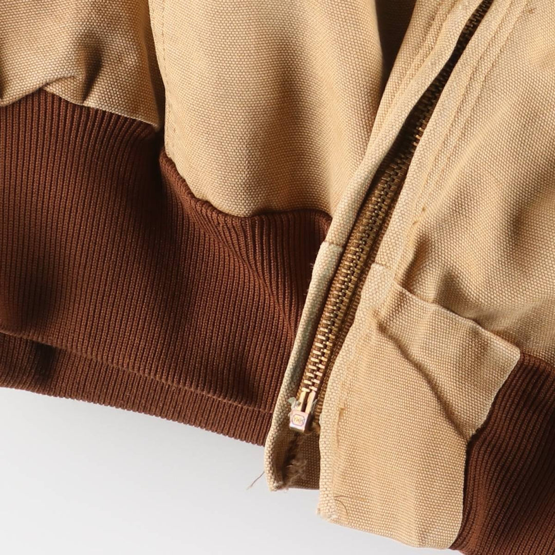 Carhartt Active Jacket Duck Full Zip Hoodie Men's XL unclear Beige type Vintage Second Hand