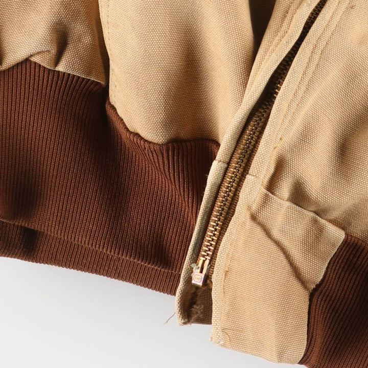 Carhartt Active Jacket Duck Full Zip Hoodie Men's XL unclear Beige type Vintage Second Hand