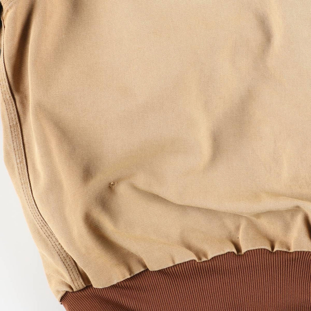 Carhartt Active Jacket Duck Full Zip Hoodie Men's XL unclear Beige type Vintage Second Hand