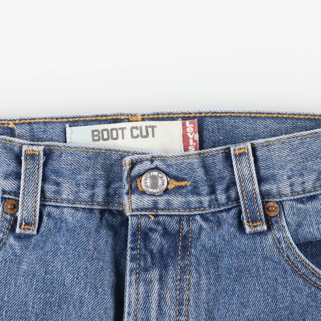 Levi's 517 BOOT CUT Bootcut denim pants for men, size w31 cotton blue type Vintage Second Hand