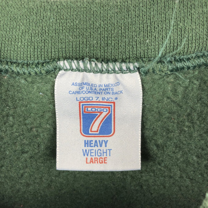 Vintage '90'S NFL Green Bay Packers Logo 7 sweatshirt, size L, men's cotton Green type dark green Vintage Second Hand