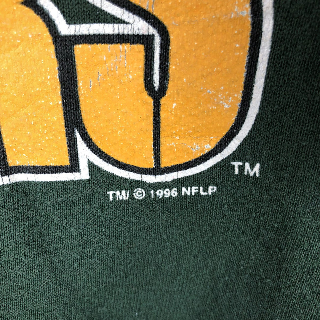 Vintage '90'S NFL Green Bay Packers Logo 7 sweatshirt, size L, men's cotton Green type dark green Vintage Second Hand