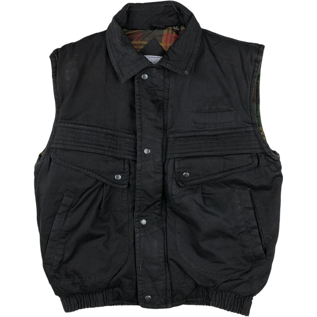 Expeditions padded vest, men's size S cotton black type Vintage Second Hand