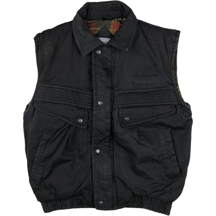 Expeditions padded vest, men's size S cotton black type Vintage Second Hand