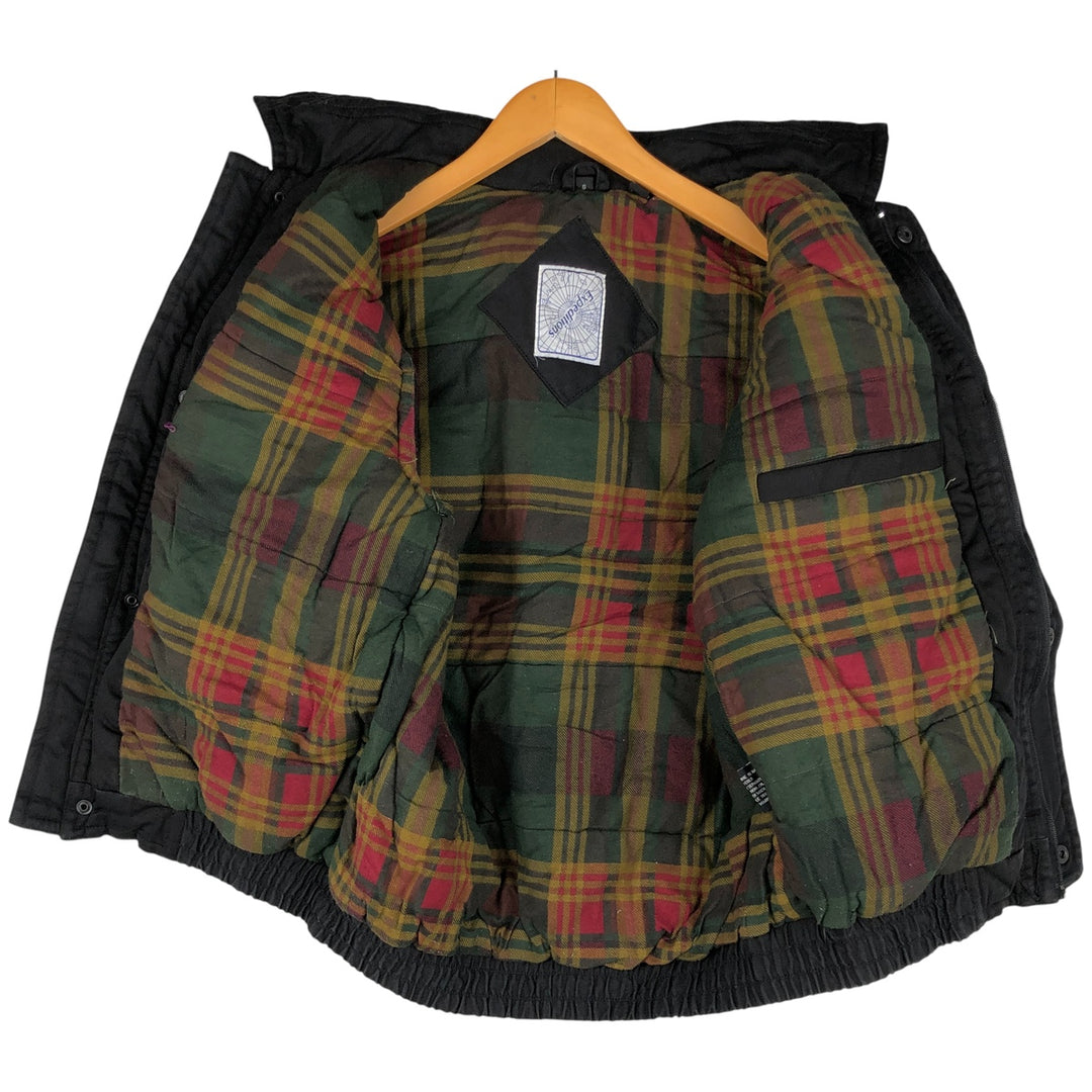 Expeditions padded vest, men's size S cotton black type Vintage Second Hand
