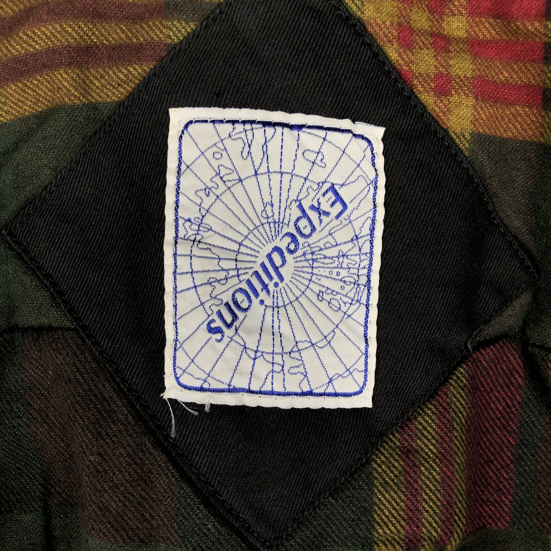 Expeditions padded vest, men's size S cotton black type Vintage Second Hand