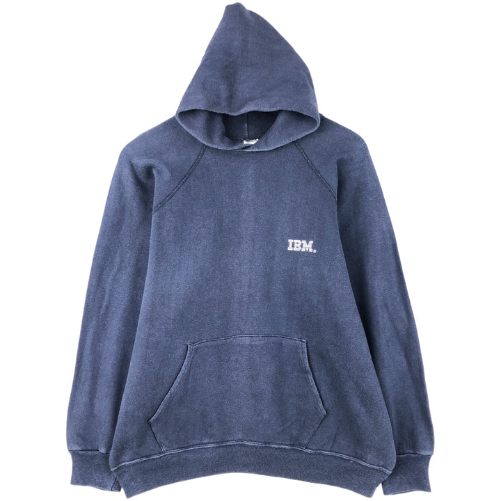 Vintage 1980'S Champion Trico Tag Advertising Pullover Hoodie, Made in USA, Women's Size L cotton navy blue type Vintage Second Hand