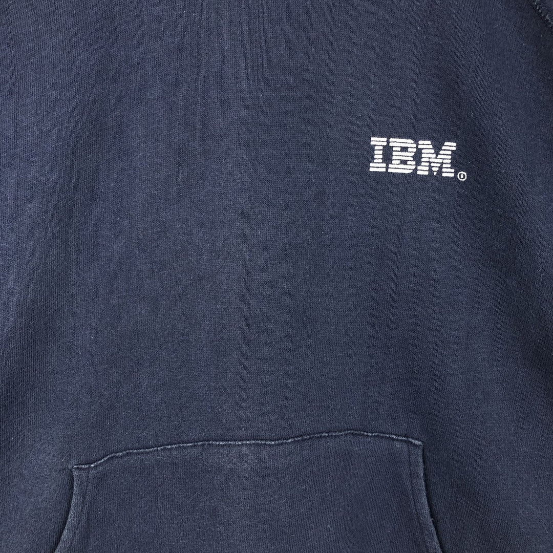 Vintage 1980'S Champion Trico Tag Advertising Pullover Hoodie, Made in USA, Women's Size L cotton navy blue type Vintage Second Hand