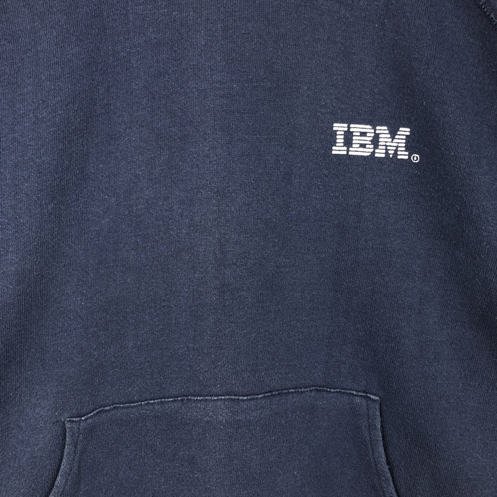 Vintage 1980'S Champion Trico Tag Advertising Pullover Hoodie, Made in USA, Women's Size L cotton navy blue type Vintage Second Hand