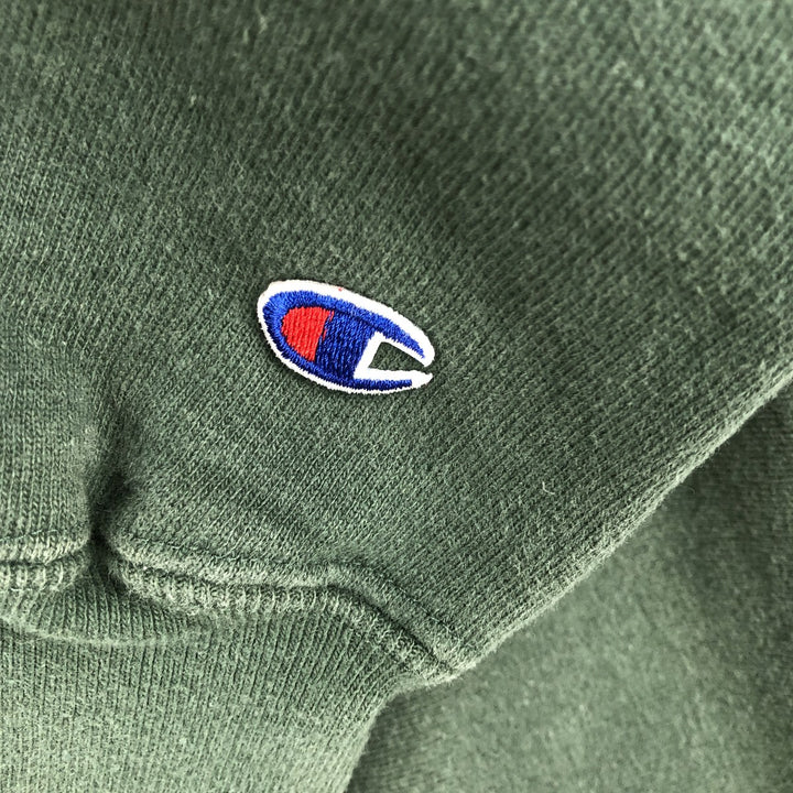 90'S Champion Reverse Weave Harvard University College Sweatshirt with Embroidered Tag, Women's Size Medium cotton green type Vintage Second Hand