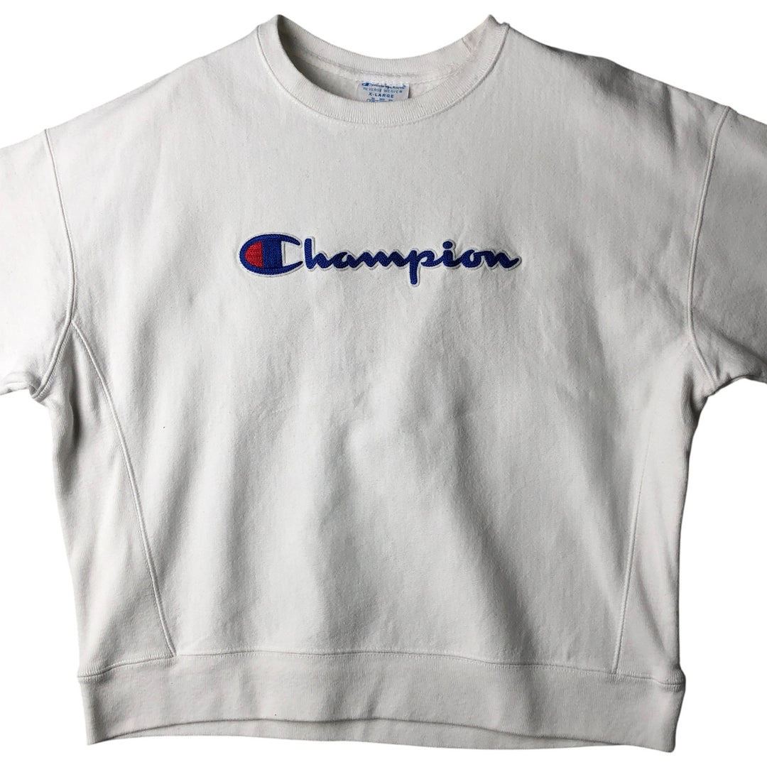 Champion Reverse Weave Logo Sweatshirt, Women's, Size XL unclear white type Vintage Second Hand