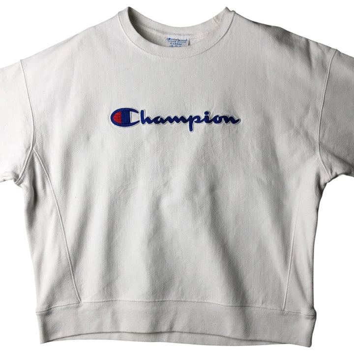 Champion Reverse Weave Logo Sweatshirt, Women's, Size XL unclear white type Vintage Second Hand