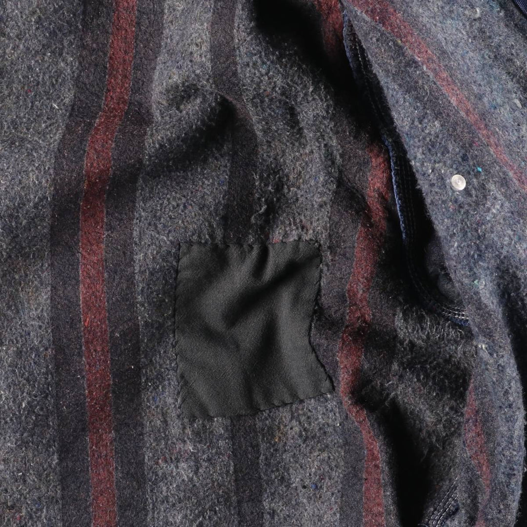 Carhartt Michigan Chore Coat Duck Coverall Men's XL Size unclear navy blue type Vintage Second Hand