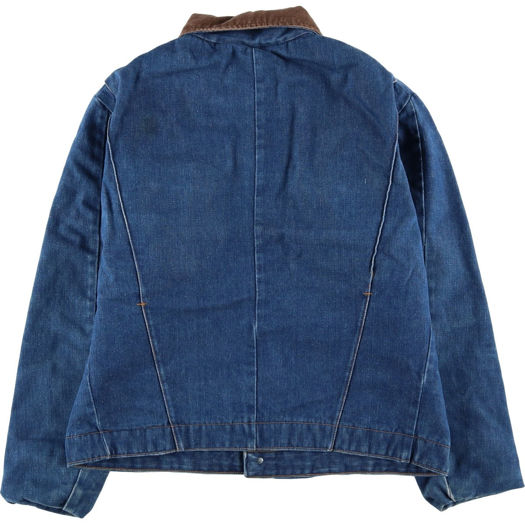 Vintage 1970'S Key Imperial denim jacket, men's size L unclear blue type Vintage Second Hand