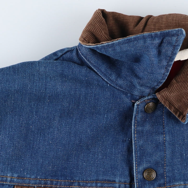Vintage 1970'S Key Imperial denim jacket, men's size L unclear blue type Vintage Second Hand