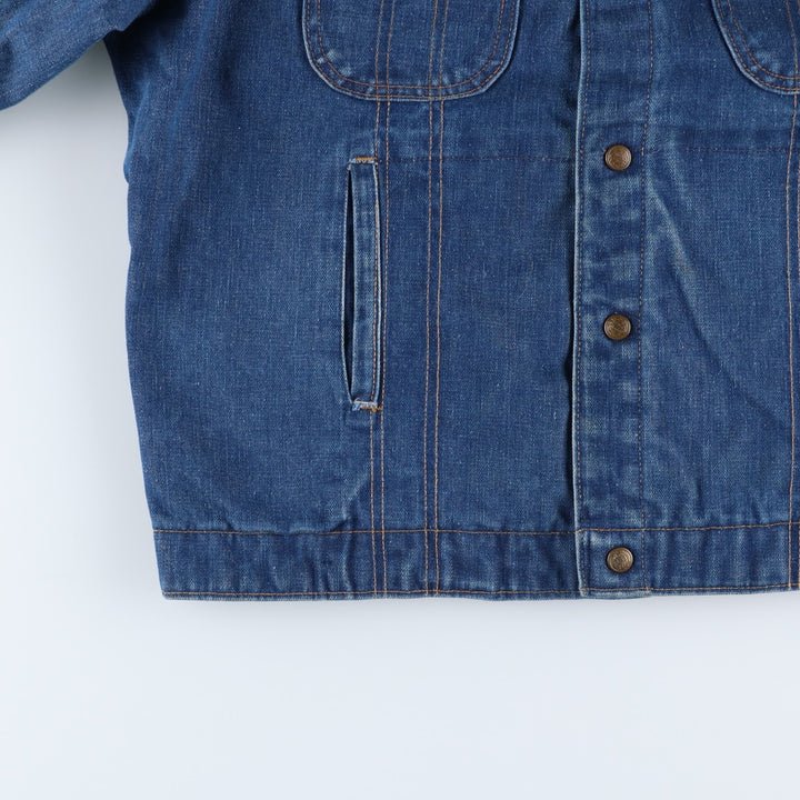 Vintage 1970'S Key Imperial denim jacket, men's size L unclear blue type Vintage Second Hand