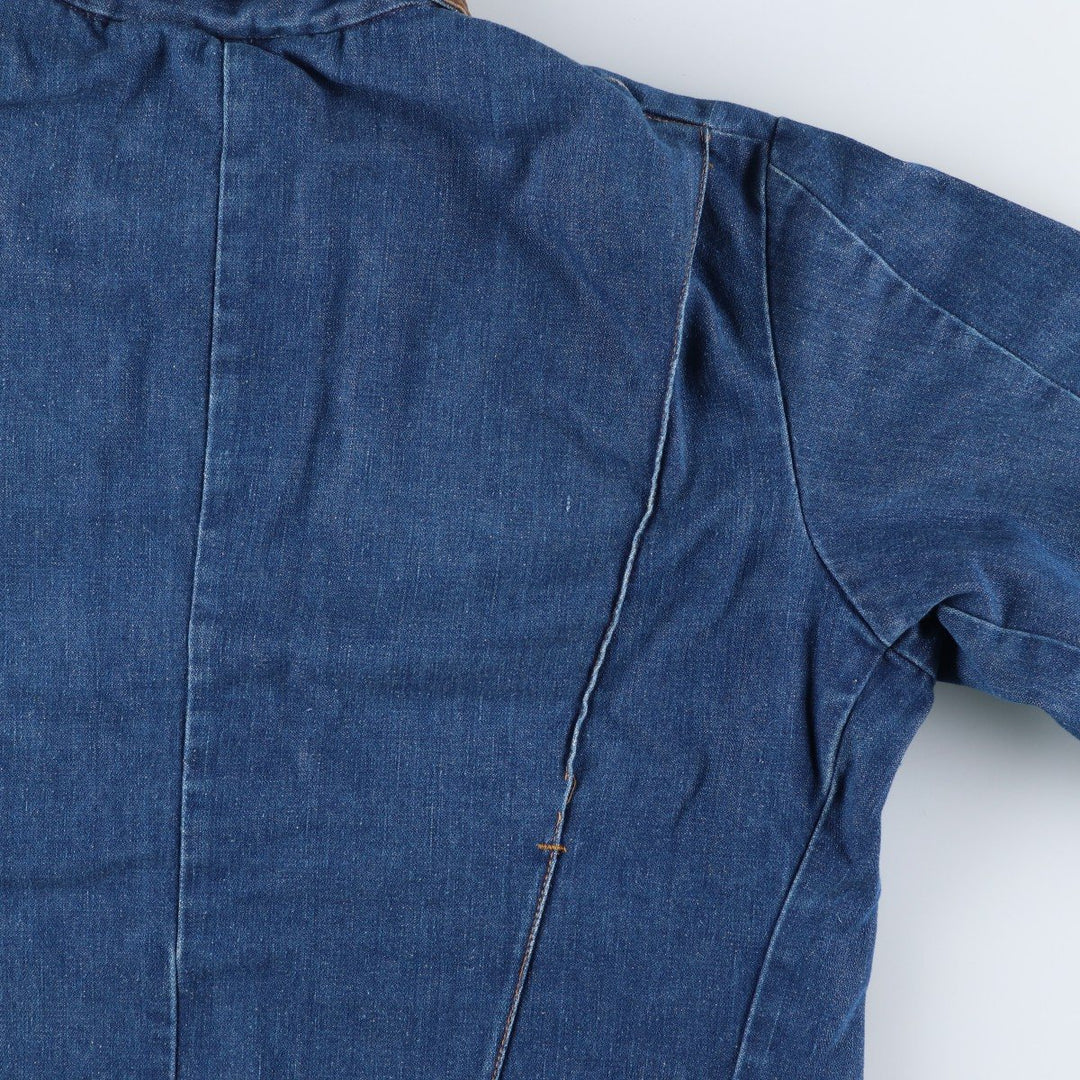 Vintage 1970'S Key Imperial denim jacket, men's size L unclear blue type Vintage Second Hand